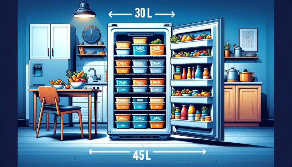 ナッシュ適正サイズと冷凍庫の容量を知る